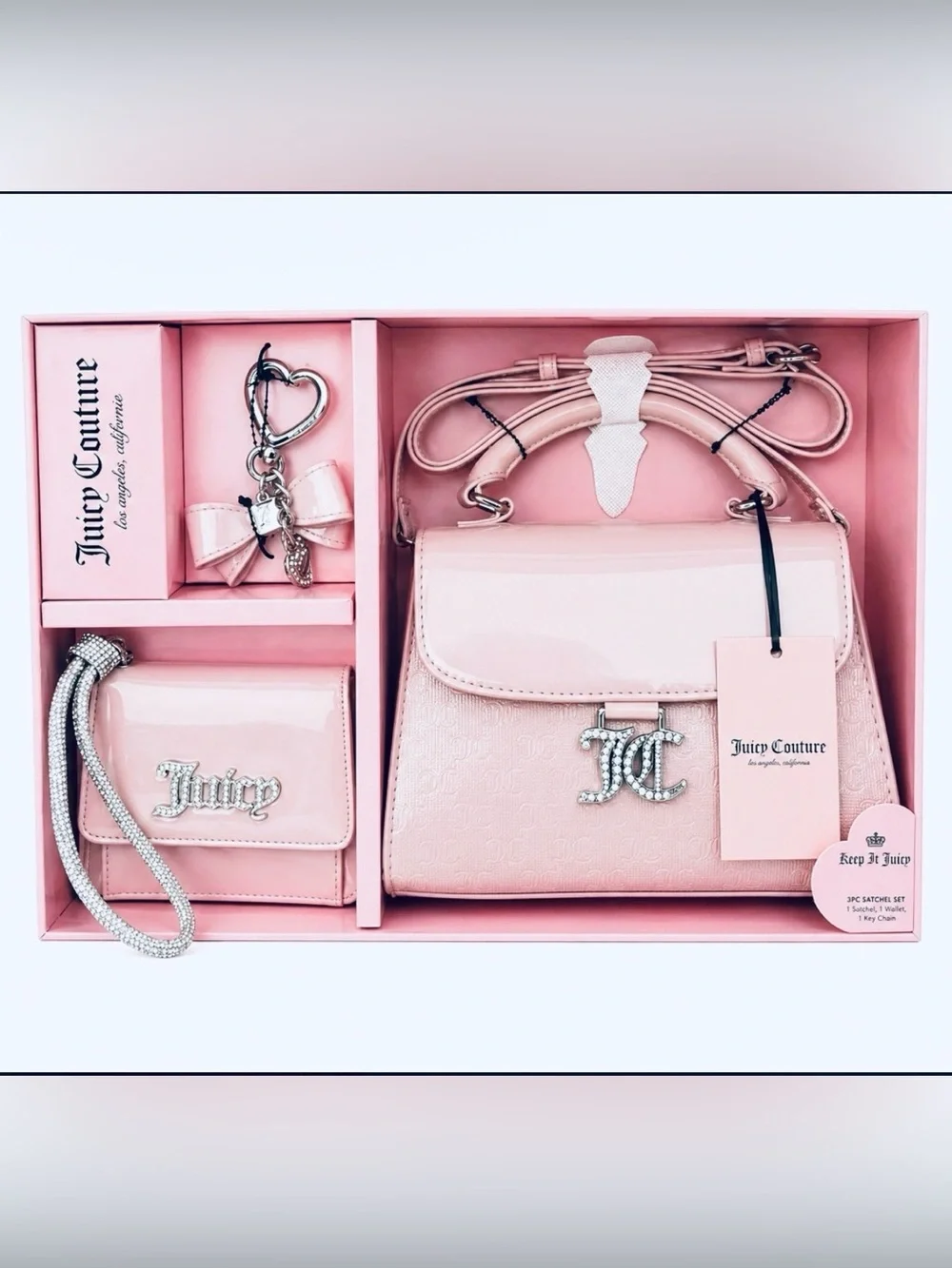 Juicy Couture 3 Piece Satchel Gift Set - NWT